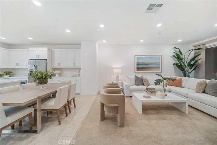Living room & dining area