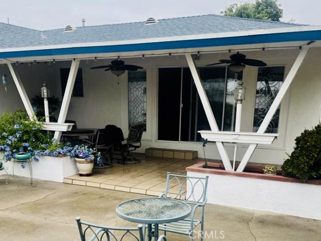 back yard patio