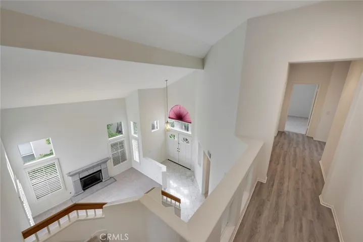 View of formal living room from upstairs