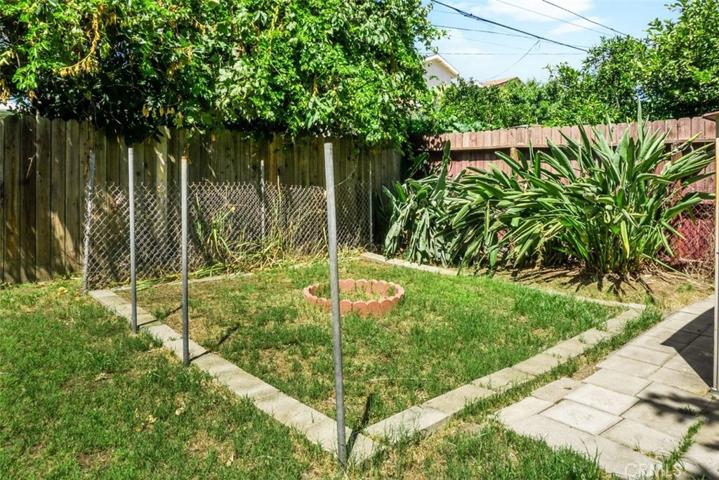 Backyard behind shed