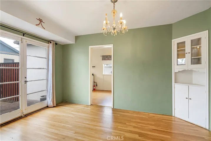 Formal dining room with TWO corner built-in hutches.