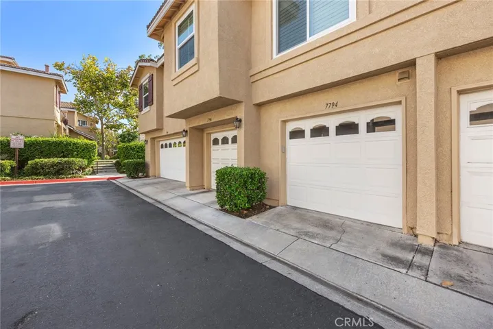 Attached Garage with TONS of Storage Cabinets PLUS overhead storage.