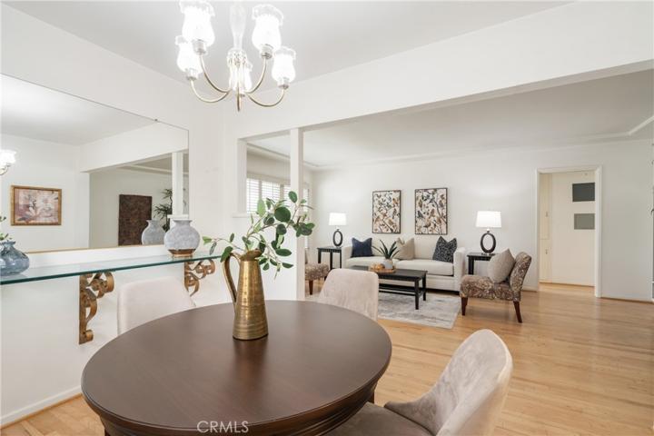  View from dining room into living room