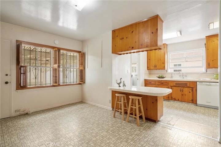 Den view into kitchen