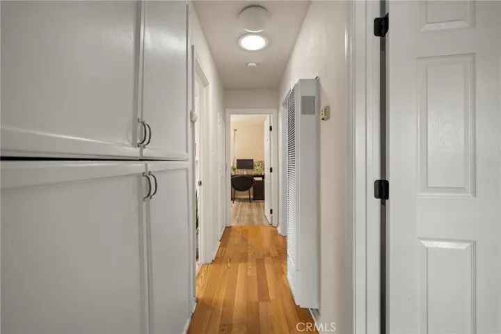 Hallway with storage