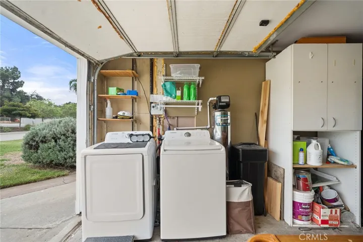 Washer and dryer area