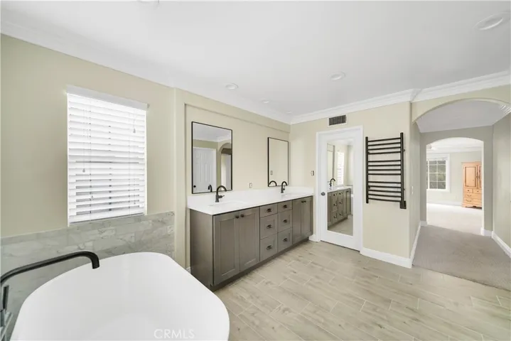 Walk-in Closet Next to Vanity
