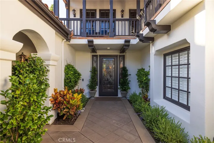 Gated courtyard entrance