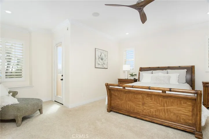 Main house- Master bedroom with private balcony