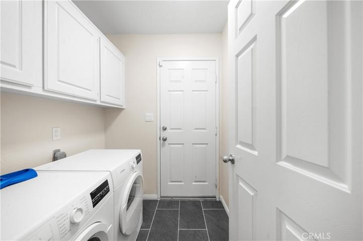 Laundry room and door to garage