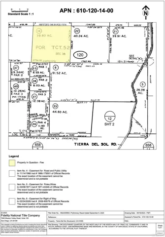 39 .8 Acres Tierra Del Sol, Boulevard, California 91905
