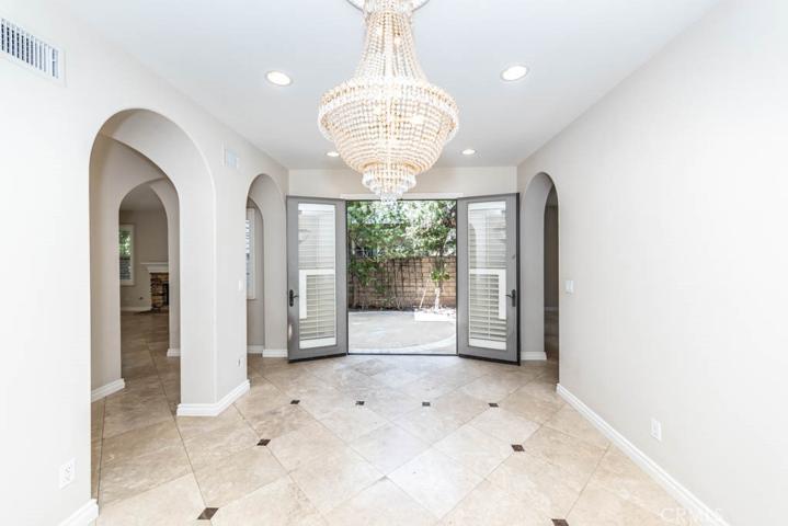Formal Dining Room looking toward private courtyard