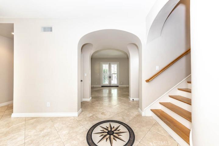 Foyer looking into den/office