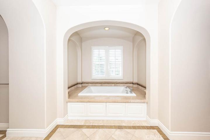 Primary bathroom with soaking tub