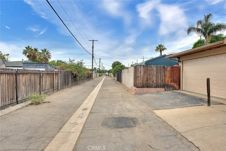 Alley access to garages.