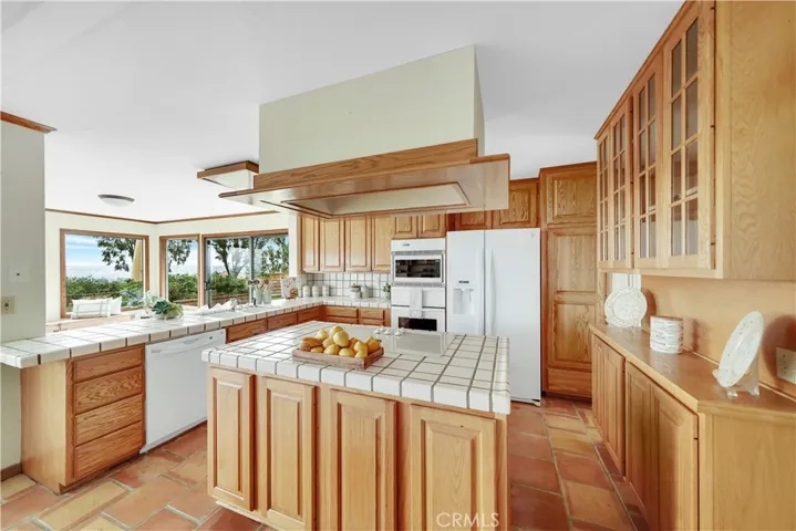 The kitchen has nice views too!