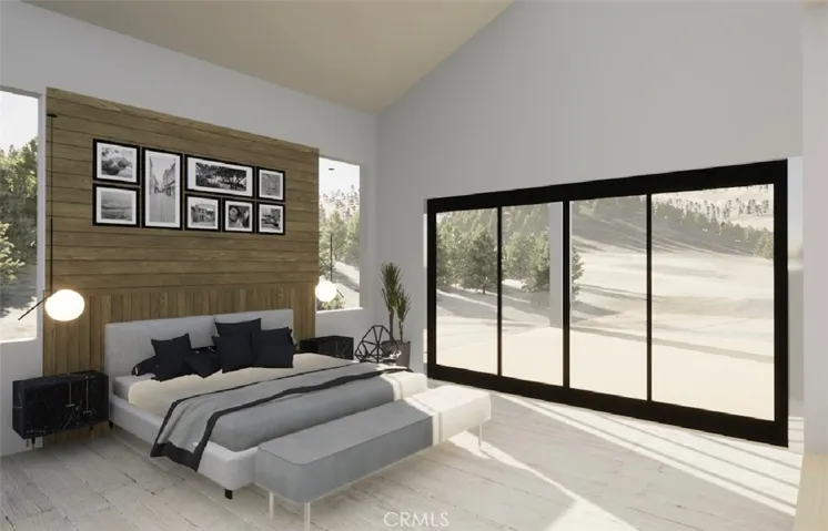 Rendering of proposed master bedroom