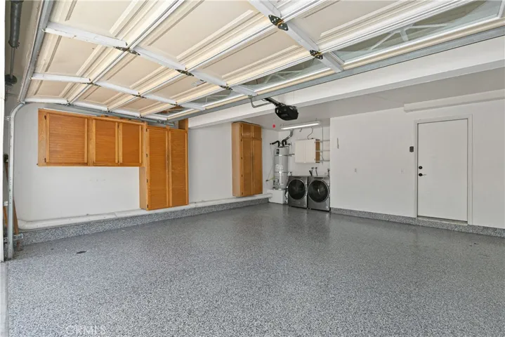 Note New Epoxy Flooring in Garage