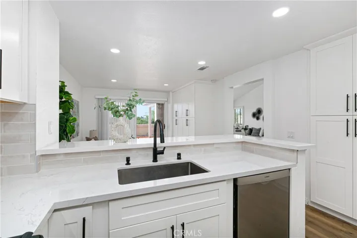 Kitchen overlooks the 2nd Living Area
