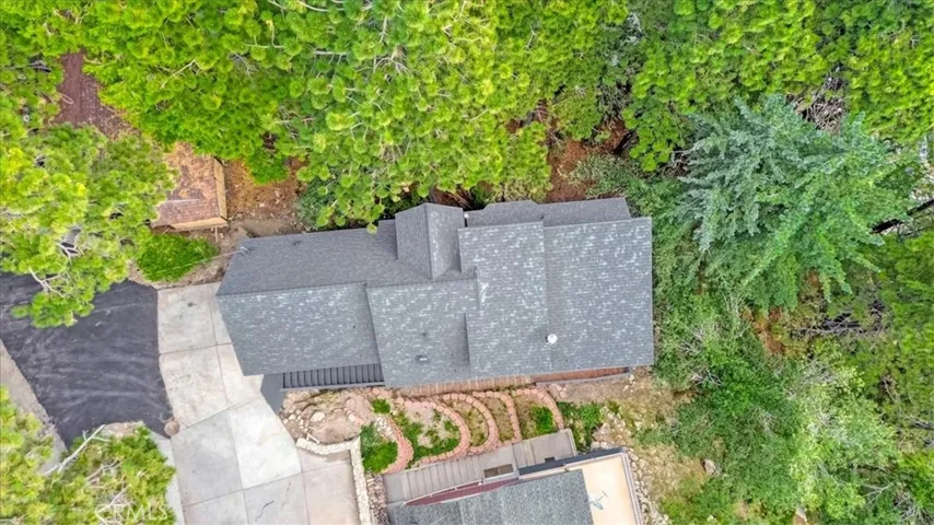 Drone view of new roof