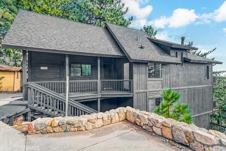 Side view, standing on neighbor's area of driveway