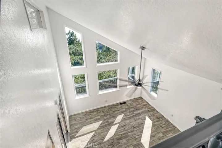 Looking down from Loft into Living Room