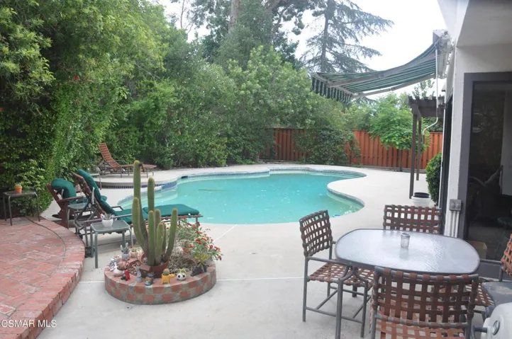 Private backyard