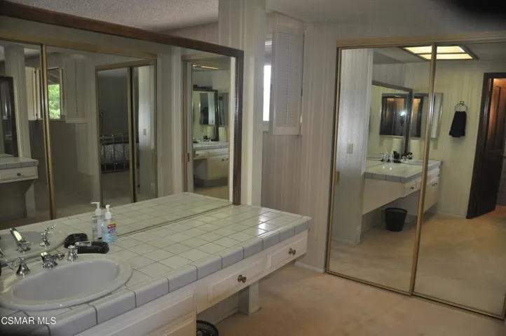 2 closets by vanity