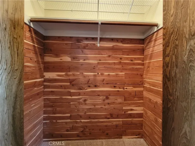 Cedar lined closet just oozes with charm.