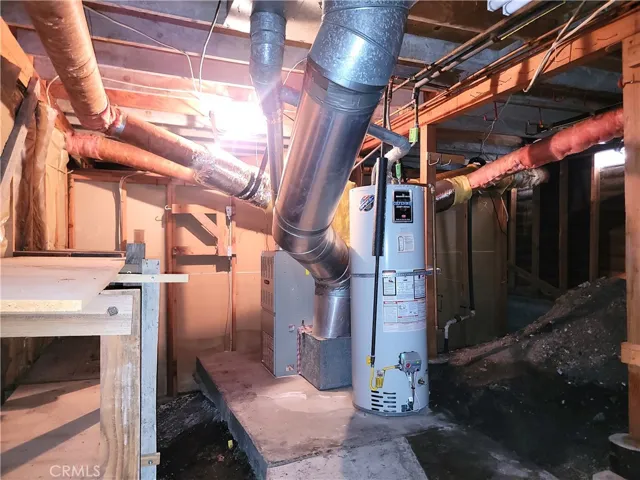 That door leads to the Basement Space which houses all the homes systems in an easily accessible manner.  Smart!