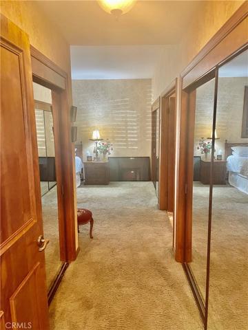 Master bedroom entrance with ample closet space