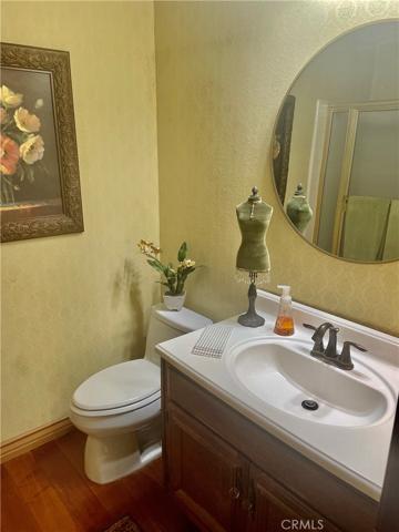 Bathroom off hallway