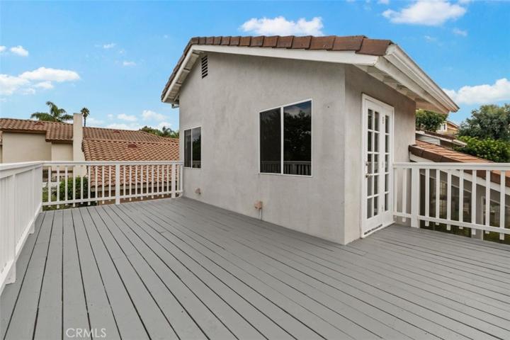 Deck upstairs from the Master Bedroom