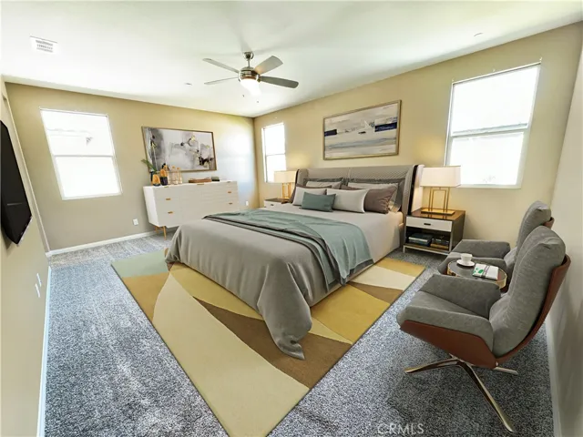 Master bedroom - Staged Picture to Show the Possibilities!