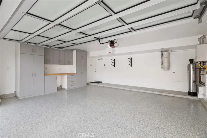 Custom 2 car garage with cabinets