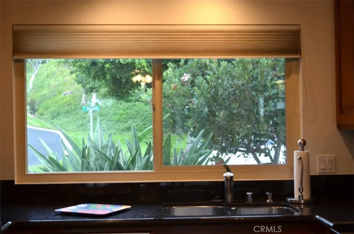 Here's the view from the kitchen window over the sink