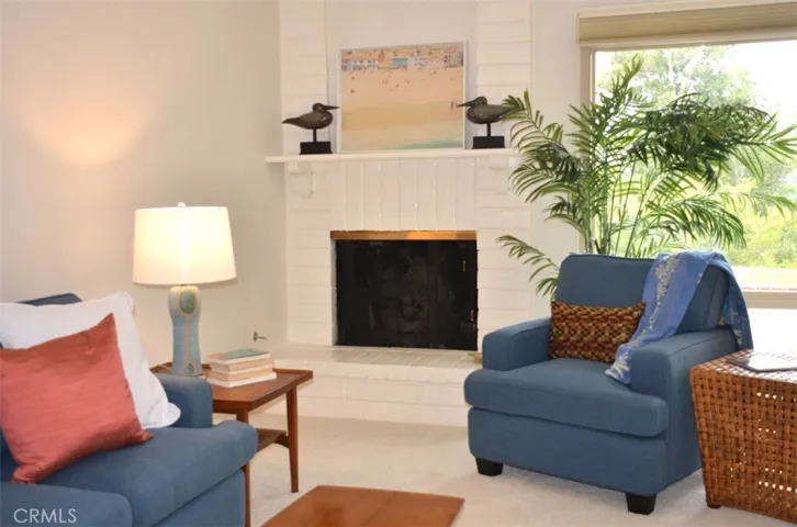 Fireplace in living room