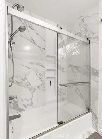 Shower in tub