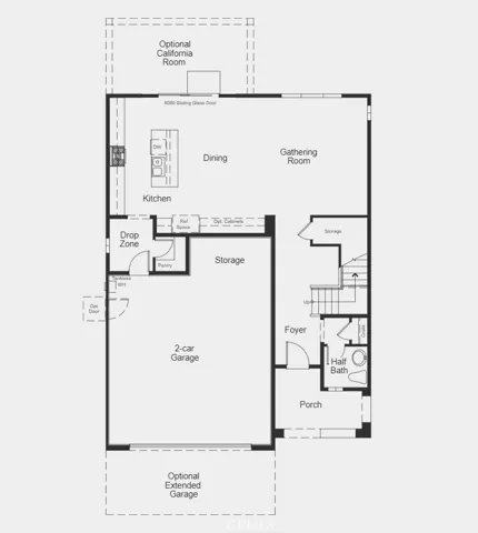Structural options include: garage service door.