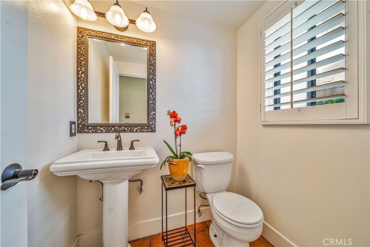 Downstairs powder room