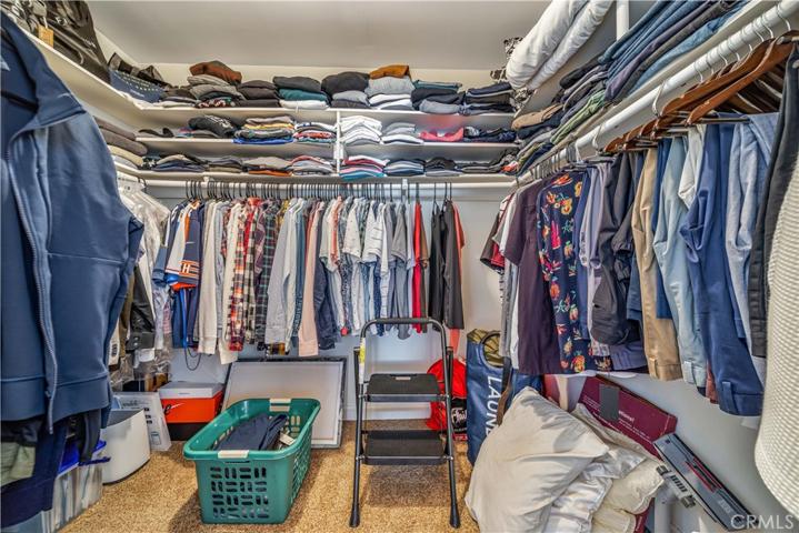 Master bedroom walk-in closet