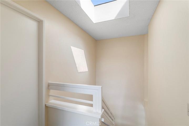 Skylight above staircase