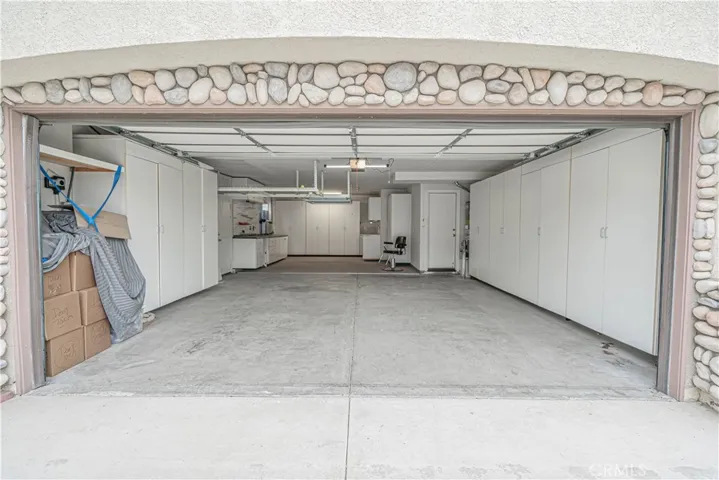 Custom lit 3 car garage
