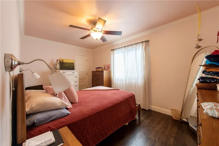 Spacious bedroom in rear of home