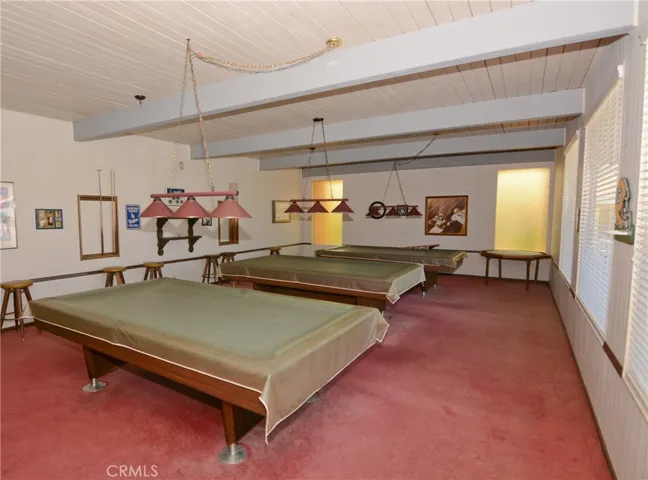 Clubhouse pool tables