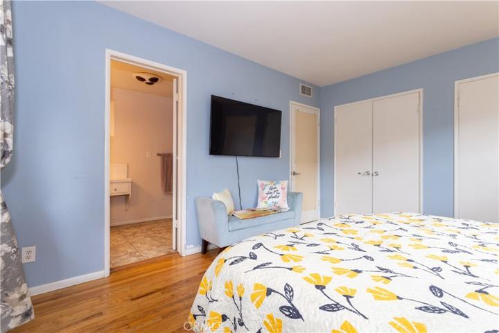 Primary bedroom with ensuite bathroom.