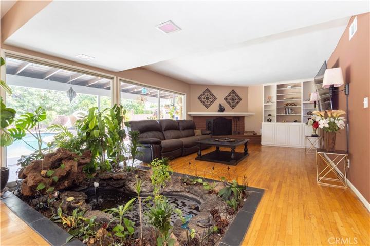 Koi Pond center piece in living room/dining room.