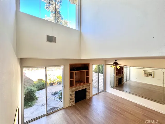 View from stairs
