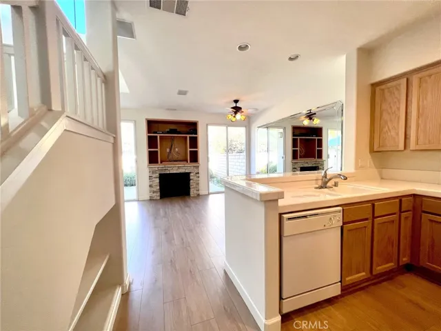 View as you enter home from garage