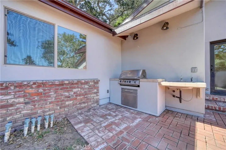 built in BBQ